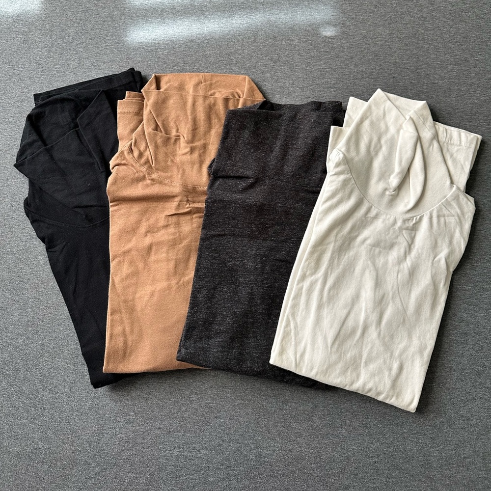 Pack of 4 H&M Slim Fit Cotton Turtleneck Shirt